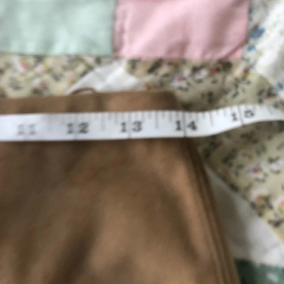 5/$25 J.crew  Faux Suede Pencil Skirt Size 2 Tan Back Zipper - Picture 10 of 12